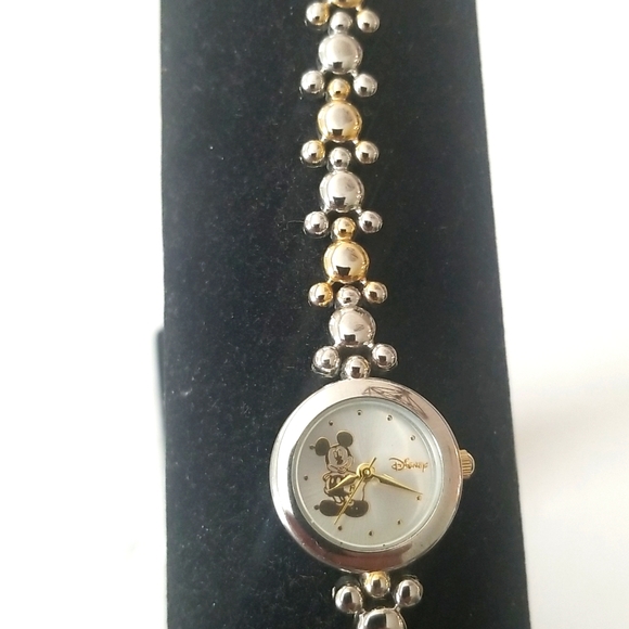DISNEY Mickey Mouse Two Tone Gold and Silver Watch - Picture 3 of 6